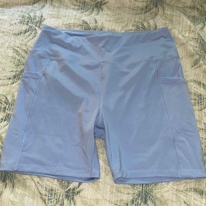 Light purple biker shorts